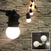 Solar outdoor waterproof light string decoration courtyard garden layout color lamp flashing light home balcony Festival small light bulb