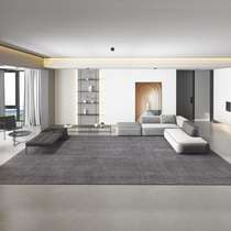 地毯客厅灰色纯色简约现代高级加厚防滑耐脏床边毯茶几毯卧室地垫
