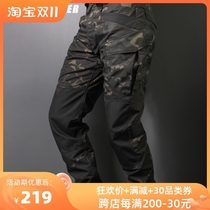 Alien soldiers autumn and winter hot -selling abrasion -resistant slimming narrow -foot camouflage tactical pants mens outdoor clothing foot pants
