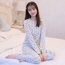 Junior high school students autumn and winter pajamas girls autumn clothes two-piece high school girls bottoming thermal underwear