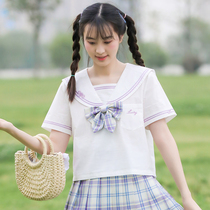 JK uniform basic shirt white shirt girl big child High School junior high school student summer dress Japanese short sleeve shirt