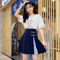 Girl summer suit Chinese element Chinese style junior high school girl fashion high school student 12-year-old girl national tide T-shirt