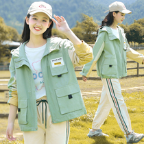 Junior high school girl Autumn suit Girl Big Boy fashion girl 13-15 year old net red high school girl Autumn dress color