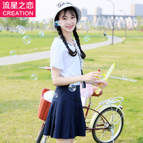 Special clearance girls summer high school girls Korean slim T-shirt long female junior high school students summer tops