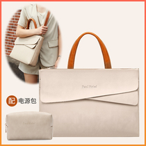 Laptop bag 14 inch female notebook for Apple MacBook Pro13 3 Lenovo small new air Huawei 156 millet 16 beautiful light fashion crossbody business commuter public