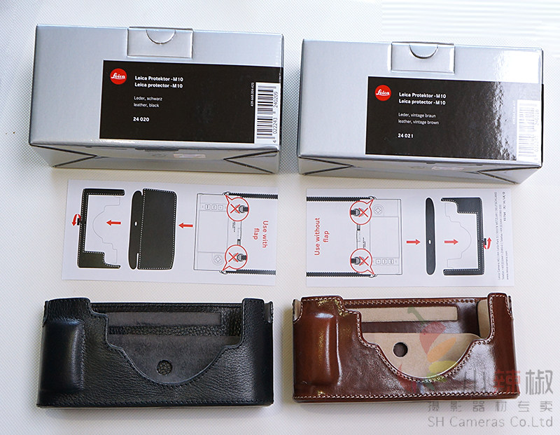 Leica Leica M10 M10P original leather camera half set black brown red