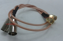 RF RP-SMA revolution TV antenna IEC female feeder SMA internal screw inner hole to TV female signal jumper