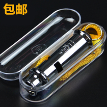 Whistles Stainless Steel Mouth Whistle Non-nuclear Metal Lifeguard High Frequency Large Decibel Outdoor Begging Sentinel Basketball Referee Whistle