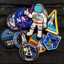 Embroidery Magic Collage NASA American Space Agency Astronauts Outdoor Package Cloth Patch Arm Badge Badges