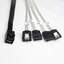 促销服务器HD全新MINI SAS 36P SFF8643转4 SATA 3硬盘1拖4数据线