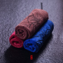 Tea towel Super absorbent thickened rag Chinese style Zen tea ceremony tea cloth tea mat wipe pot towel kung fu tea set accessories