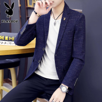 Playboy casual suit mens coat 2021 autumn new youth slim suit single West Coat tide