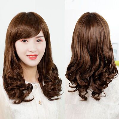 taobao agent Lifelike fashionable light and thin breathable bangs, mid-length