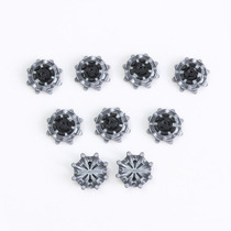 Factory direct wear-resistant durable fast-rotating stud hot-selling golf shoe studs silver gray Black