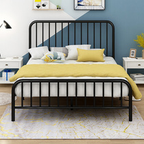 Nordic Iron Bed ins Net Red Double Bed Iron Bed Single 1 5 m Light Luxury Iron Frame Bed Children 1 8 Princess Bed