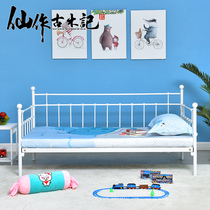 European style wrought iron sofa bed Modern minimalist princess iron bed Adult single child wide splicing bed boy and girl