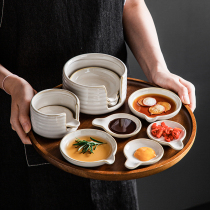Dip disc ceramic household seasoning small dish delicate creative dish dip sauce dip sauce vinegar hands with Japanese flavor saucer