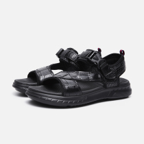 Van Carlo Avocado Leather Beach Shoes Men Genuine Leather 2022 Summer New Sports Casual Tide Thick Bottoms Men Cool Shoes