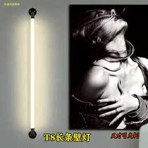 t8 wall lamp led decorative lamp tube long window signboard exhibition decoration horizontal vertical hanging wall lamp 360 degrees luminous