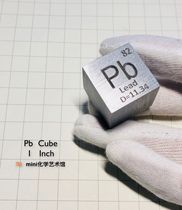 One inch Lead Cube Metal lead periodic Phenotype cube 25 4mm Pb 99 99 Gift box