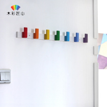 Creativity Cute Entrance Doors Rear Children Room Rainbow Color Free Punch Entrance Door Wall Hanging Clothes Hook Clothes Hook