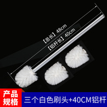 Toilet brush brush head toilet toilet brush handle can replace disassembly brush head without dead corners universal household soft wool set