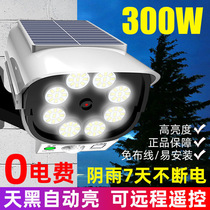 Solar light with surveillance camera dark outdoor lighting household street light super bright sensor garden light