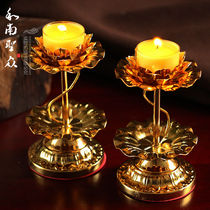 Buddha Hall for the Buddha God of Wealth gilt lamp holder lamp holder candle holder Buddha lamp 2