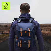 tubu camera bag Shoulder large capacity DSLR bag Casual portable backpack Leather retro micro single photography bag