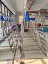 Swimming pool life-saving referee chair watching chair 304 stainless steel lifeguard wait-and-see traffic command chair