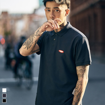 Hearthstone summer Japanese tide brand POLO shirt mens short-sleeved loose lapel Hong Kong style half-sleeved T-shirt student polo shirt tide