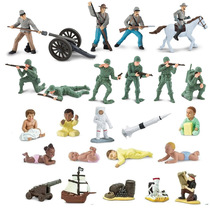 safari simulation character model Soldier astronaut Explorer Stroller compartment log car Soldier skeleton