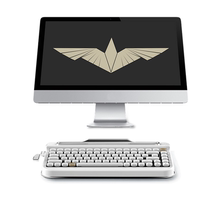 PENNA retro wind Bluetooth mechanical keyboard retro punk keycap iPadMac keyboard cherry greens