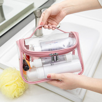 Cosmetic bag Womens portable ins wind super fire large capacity travel waterproof transparent toiletries storage bag