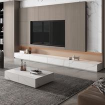 Rock Plate Terrace TV Cabinet tea table Composition minimalist modern light extravagant extra-long living-room Size family type with drawer ground cabinet