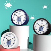 TQJ alarm clock Cartoon childrens special bedside table clock Student mute desktop clock fashion countertop clock table clock