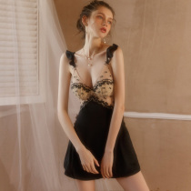 Kyjolie Sexy Sleeping Girl 2021 New Winter Belt Chest Cushion Fire Horseradish Lace Harness Sleeping Dress Pure Desire Uniform