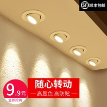 Elephant nose light led spotlight recessed cob living room Nordic ceiling downlight clothing shop commercial spotlight bulls eye light