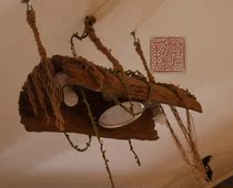 Ancient wood art pendant ancient wood lighting Tea House study decoration creative customization