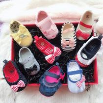 Spring 0-1 year old foreign trade female baby soft-soled toddler shoes Baby shoes Cotton princess single shoes Hundred-year-old modeling shoes