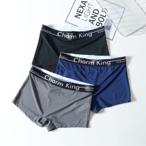 3 pieces of clothing handsome t summer cool and cool ice silk wide side briefs neutral wind lady flat angle corner no marks big code tt
