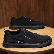 Hon Star Red Stark Mens Shoe Black Canvas Shoes Youth Summer Breathable Plate Shoes Men Casual Old Beijing Cloth Shoes