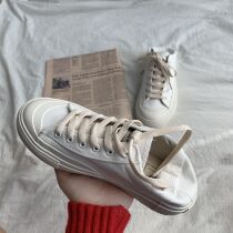 chic shoes female ins2021 trendy shoes Hyuna style student Korean version of the new wild casual and comfortable canvas shoes female