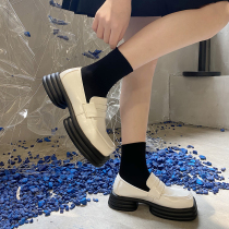 White Lefu Shoes Shoes Small Crowd 100 Hitch Retro Inron Wind Womens Day Department Single Shoes Plus Suede Women Shoes Leather Shoes Style Shoes