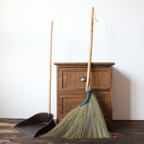 Miscanthus broom Indoor and outdoor tile wooden floor Soft hair broom Non-stick hair hair daily broom long