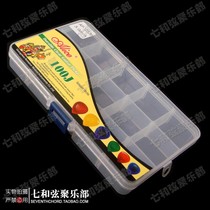 Handle the transparent guitar pick storage box with the picks and the guitar pick box 15 squares 8-9 layers New