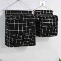 Wall storage bag storage bag hanging bag hanging bag door large wall hanging fabric large capacity bedside bedroom bag hanging bag door