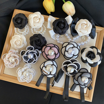 New Small Fragmentation Wind Fashion Mountain Tea Palm Brush Pearl Butterfly Bottom Needle Retro Patch and Fragmentation