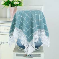 Fresh pastoral multi-use towel water dispenser bucket cover cloth TV refrigerator washing machine bedside cabinet cover small square towel dustproof