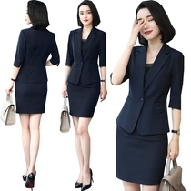 New Career Clothing Women in Sleeved Black Suite Costume Workwear Costume Worksuit Woman